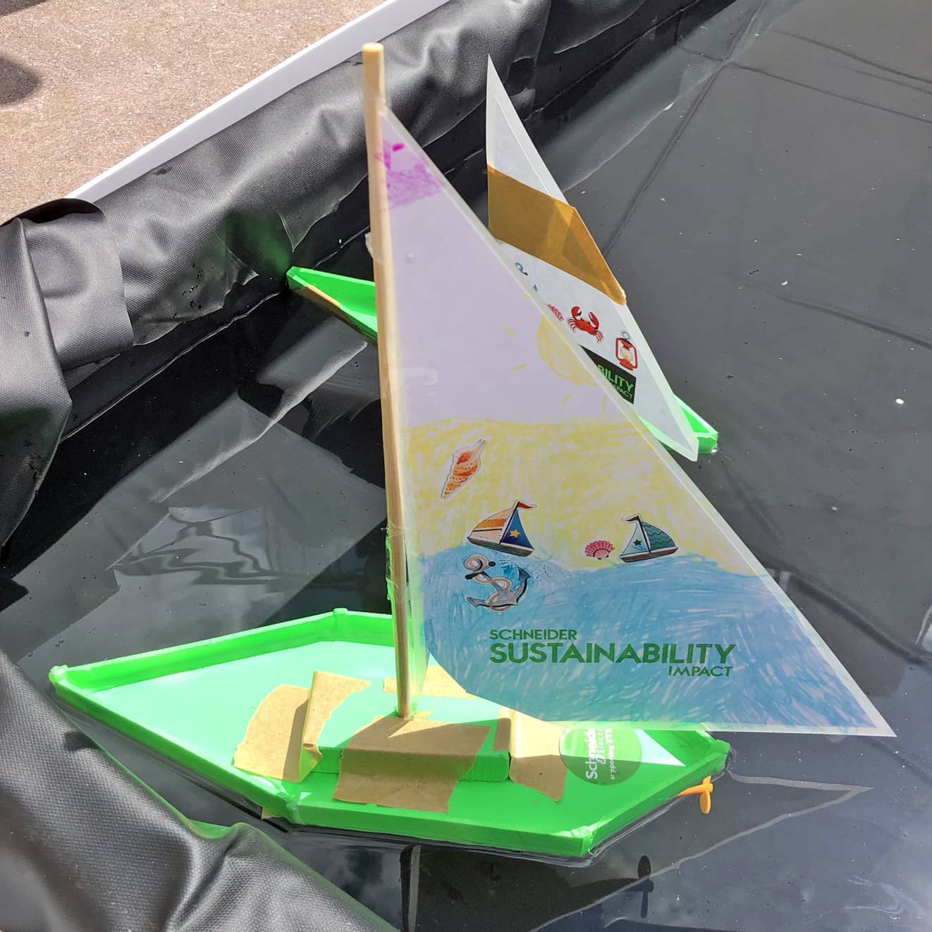 children STEM activity - how to make a motor boat design 1