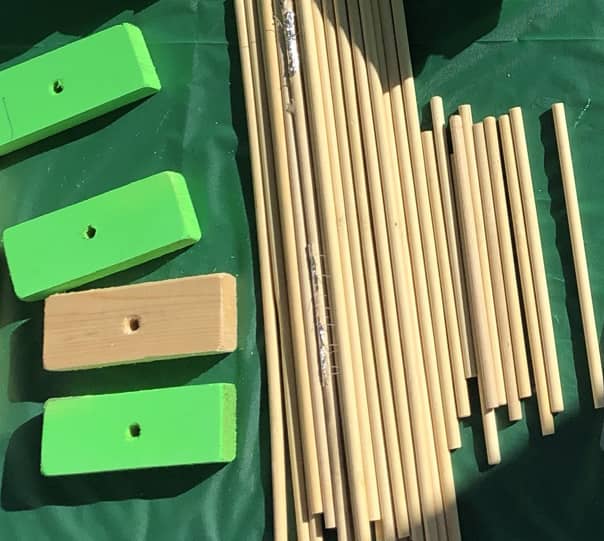 Children's STEM activity - How to make a mini motorboat - attach mast