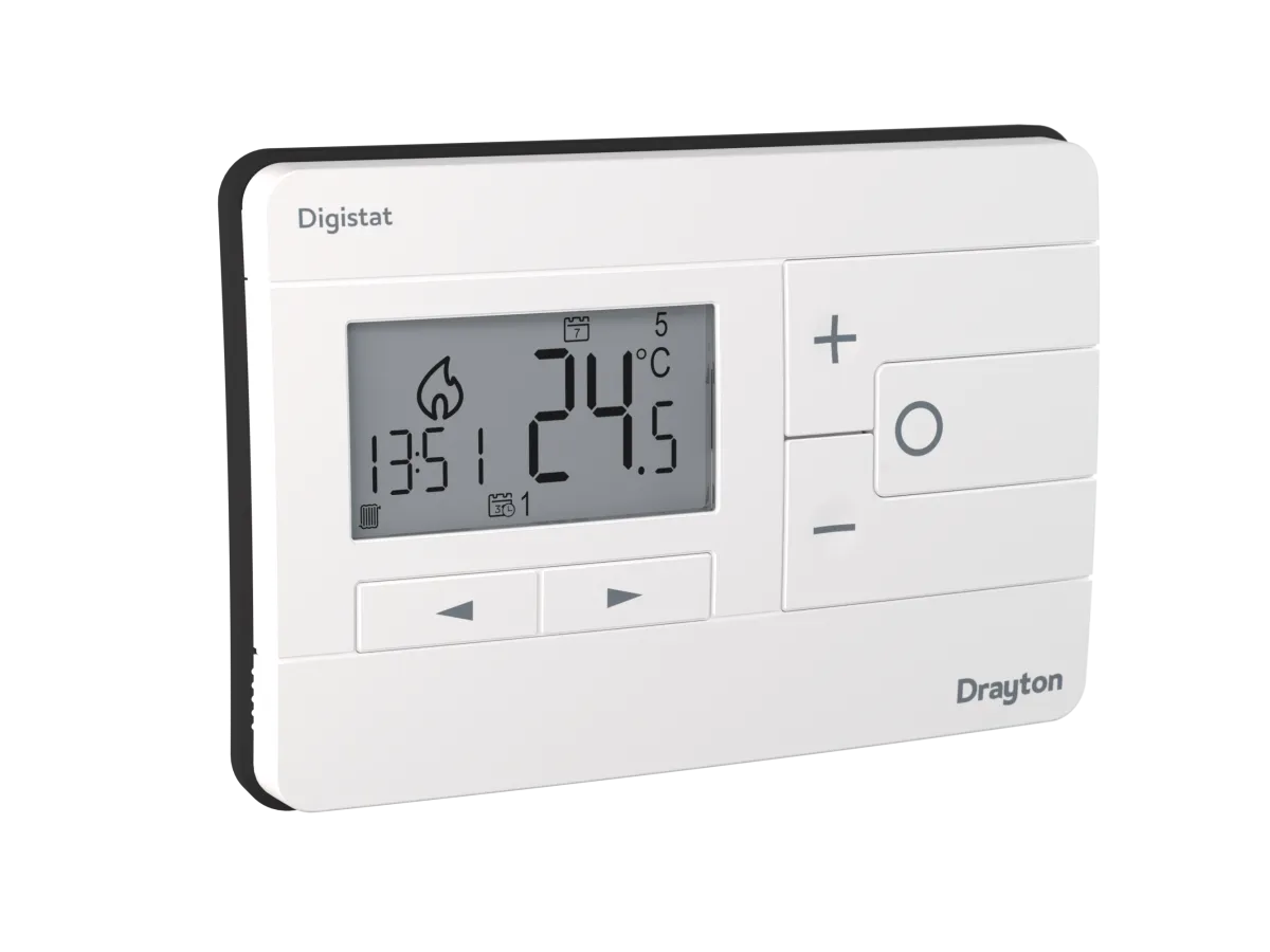 Digistat controller at angle