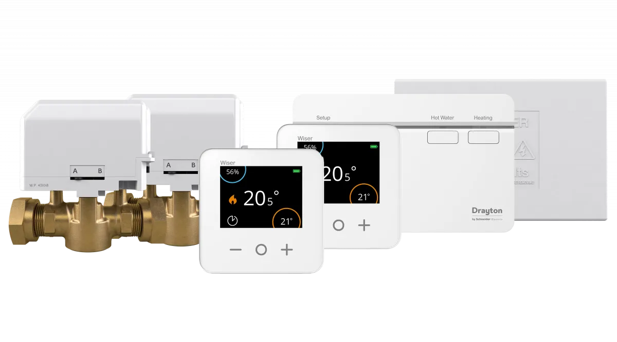 Drayton New Build Control Pack Featuring Wiser HubR and Room Thermostats