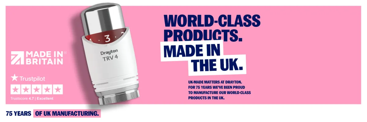 Drayton World Class Products - Made in the UK - TRV