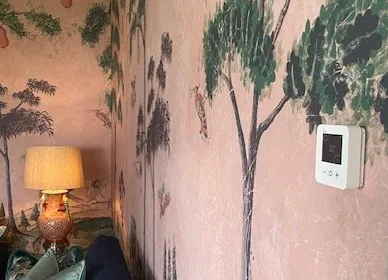 Wiser Smart Thermostat Installed in a bunnyhomes New Build Property