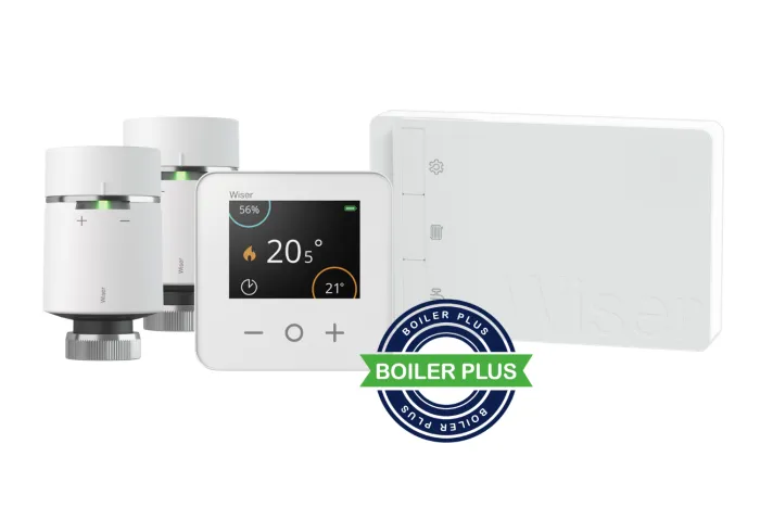 Wiser smart multi-zone kit 2 with room thermostat and two radiator thermostats