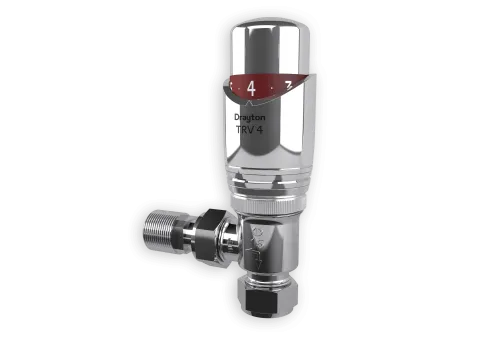 TRV4 Chrome With 15mm Angle Valve
