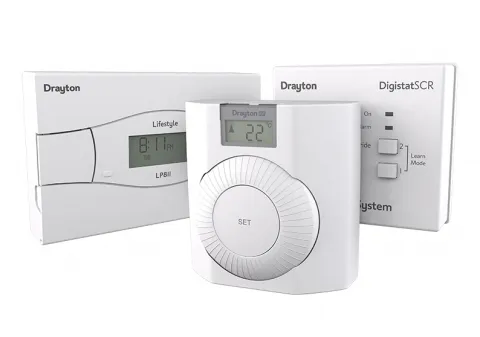 Drayton PBTE120 programmable thermostat control pack - a one box solution for social housing heating applications