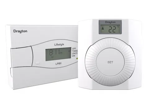 Drayton PBTE122 programmable thermostat control pack - a one box solution for social housing heating applications