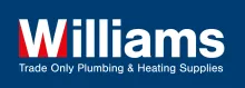 White Williams logotype on blue background