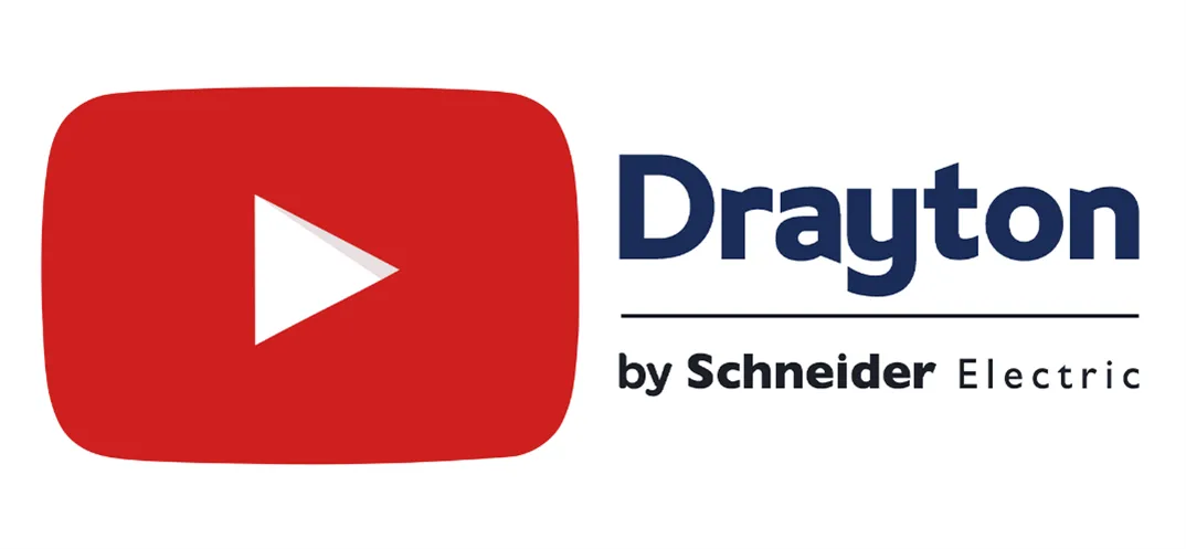 YouTube logo on the left with Drayton Logo to the right