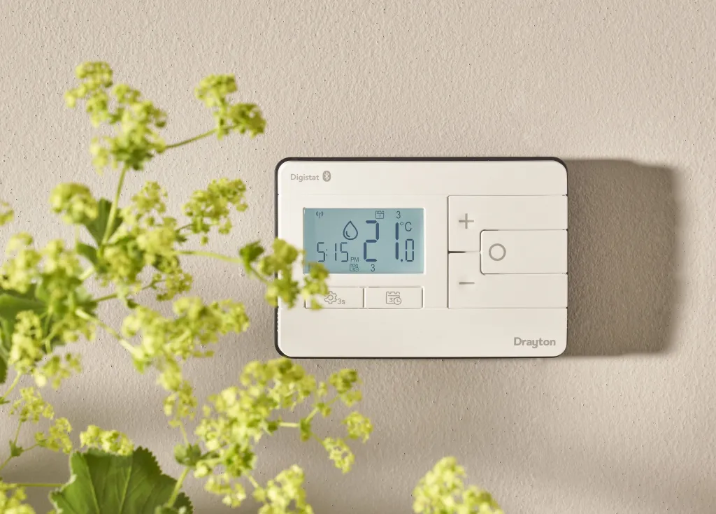 Digistat mounted on wall