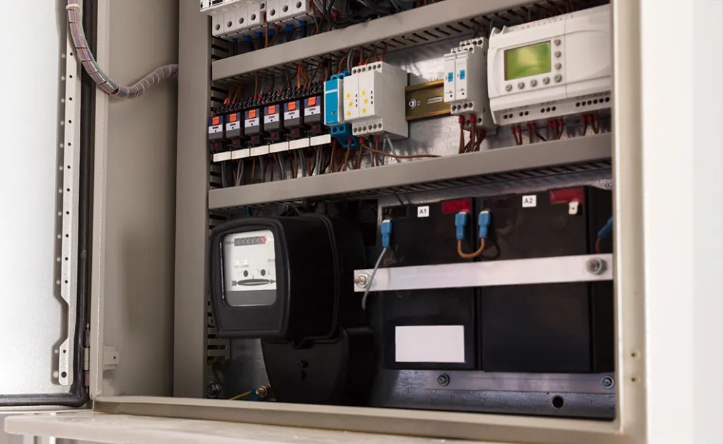 A photo of an energy sub-metering system