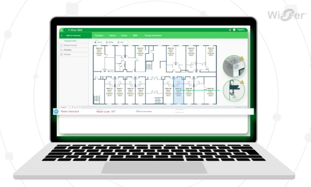 Wiser Building Management System - Wiser BMS - Example dashboard